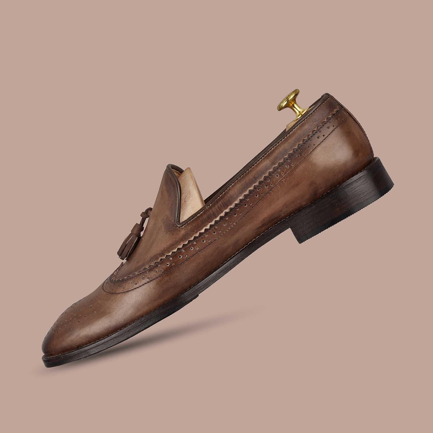 Light Brown Charlie Leather Loafers