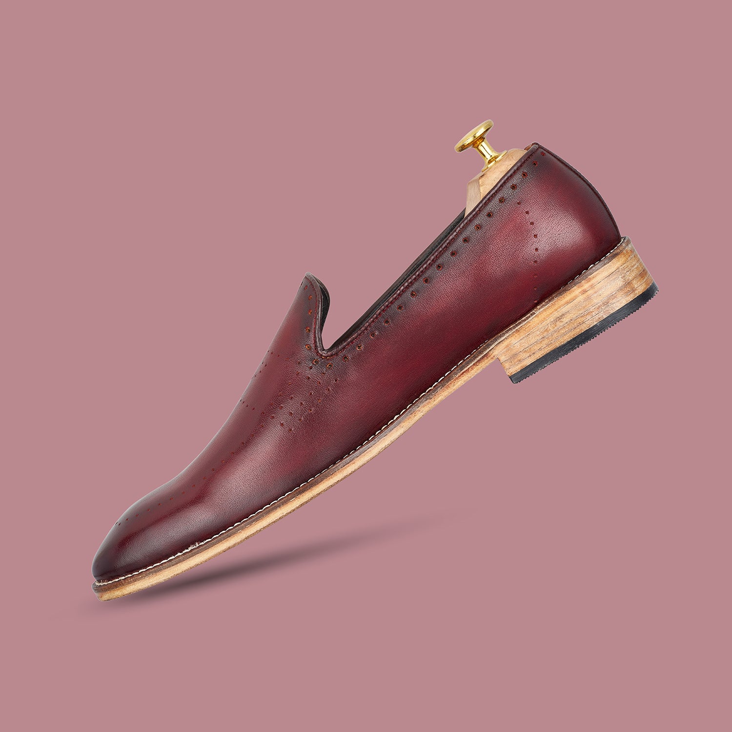 Dark Red Heinz Loafers