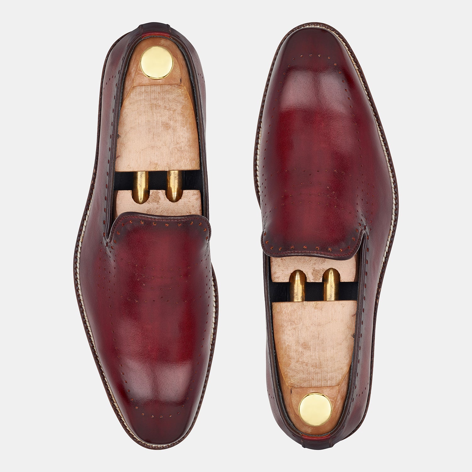 Dark Red Heinz Loafers