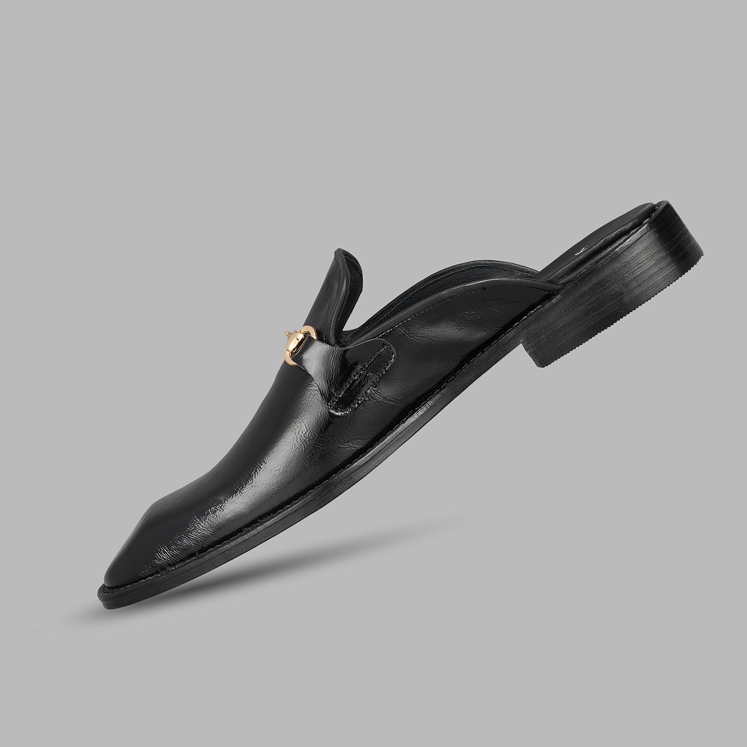 Black Formal Mules Half Shoes
