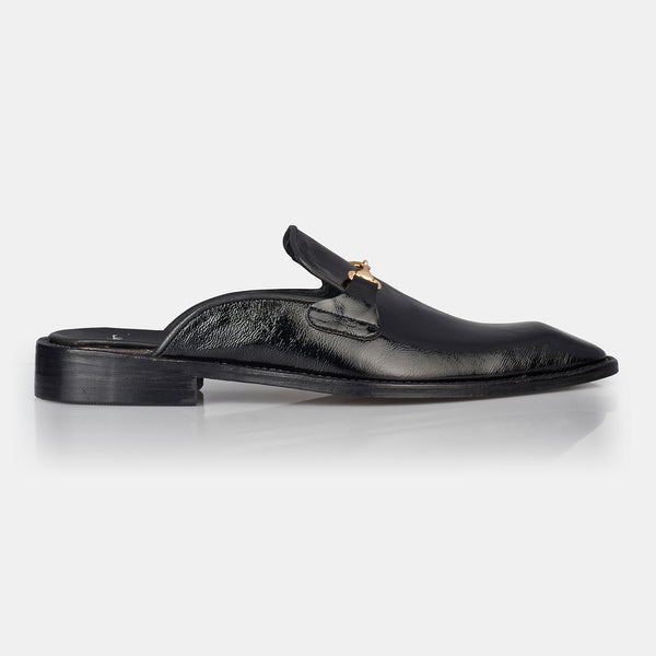 Black Formal Mules Half Shoes