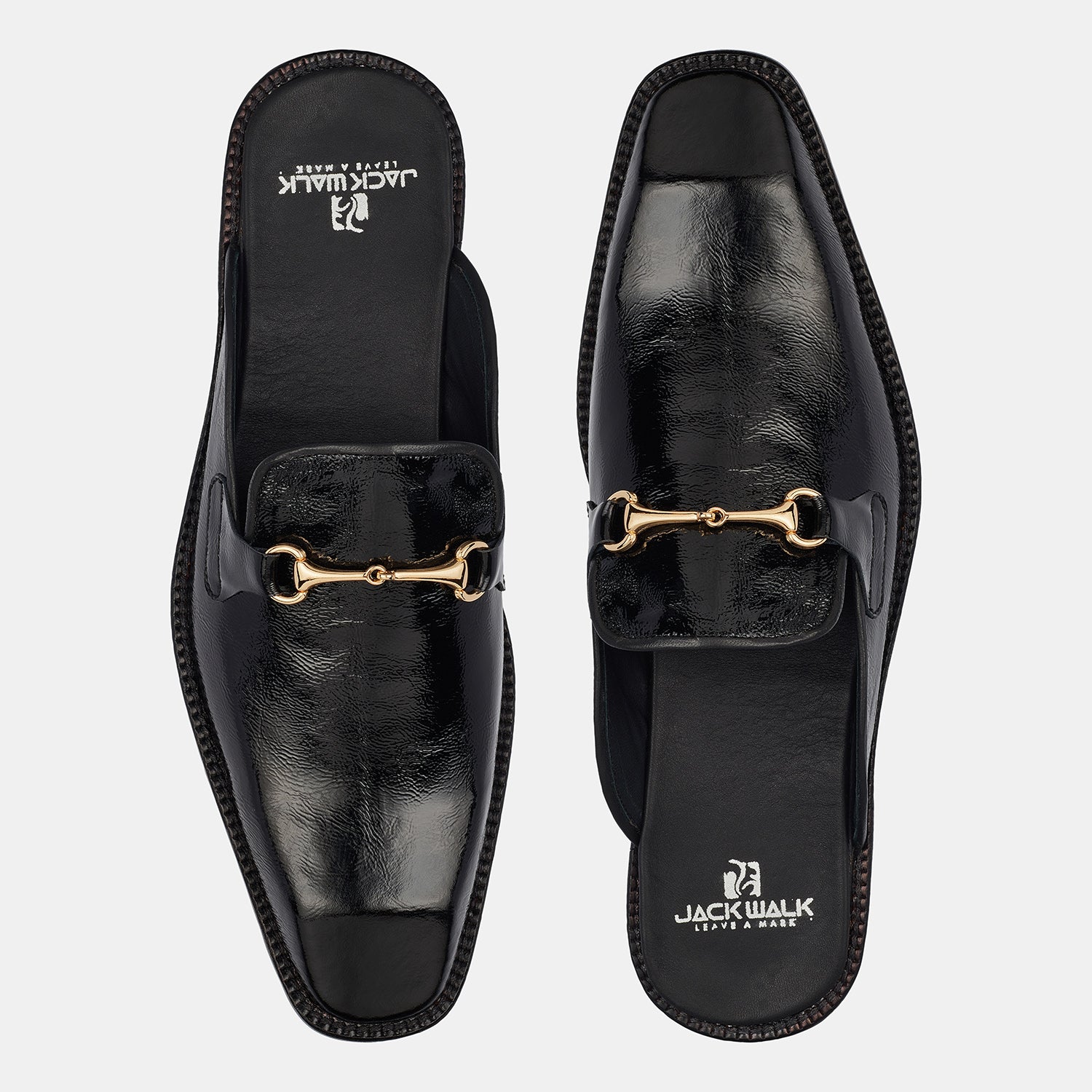 Black Formal Mules Half Shoes