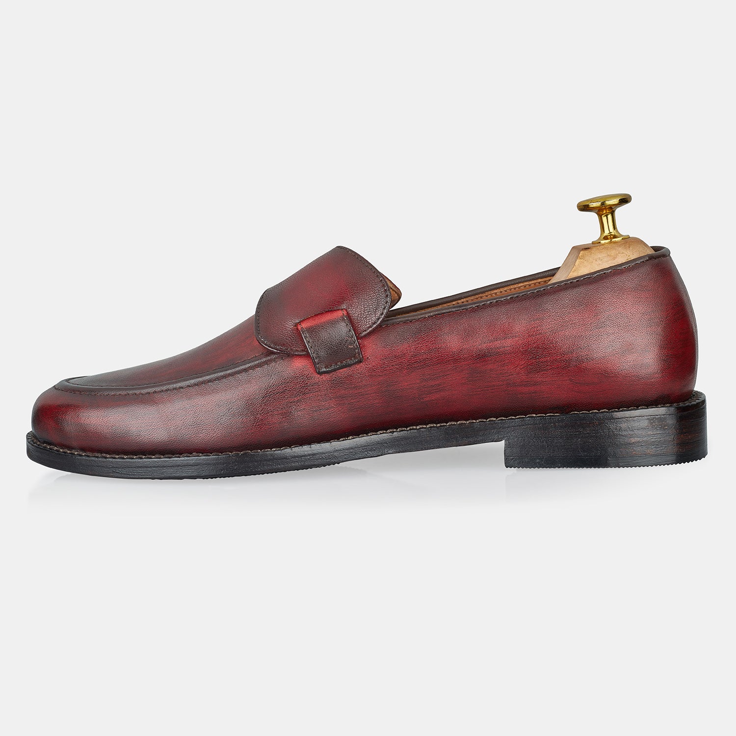 Red Brown Smith Jones Loafers