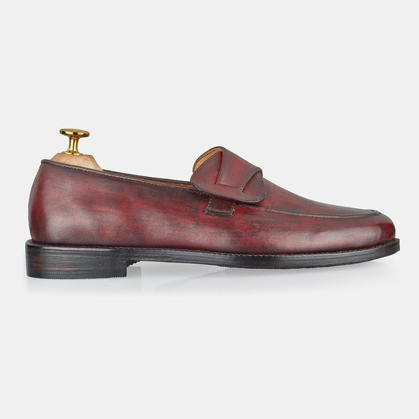 Red Brown Smith Jones Loafers