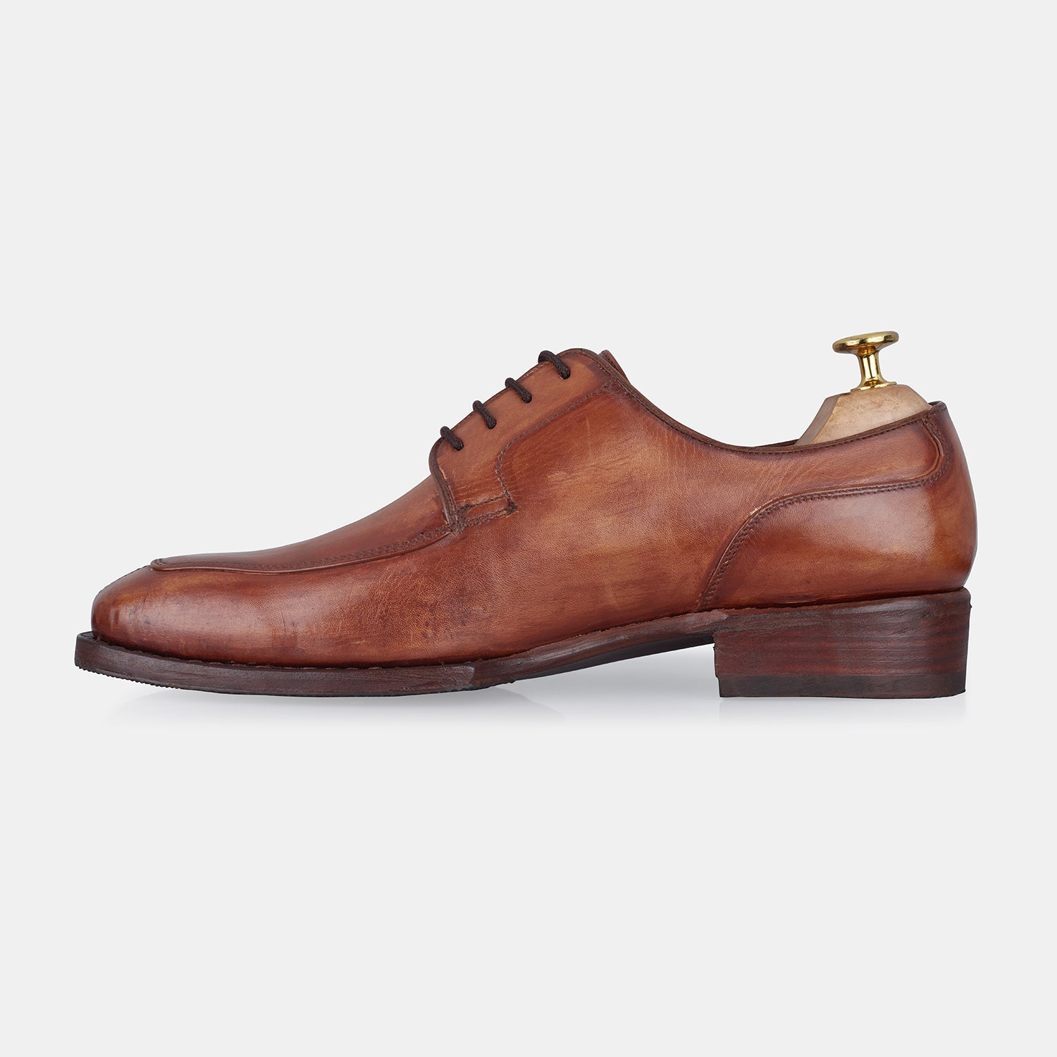Brown Goodyear Welted Handmade Leather Shoes
