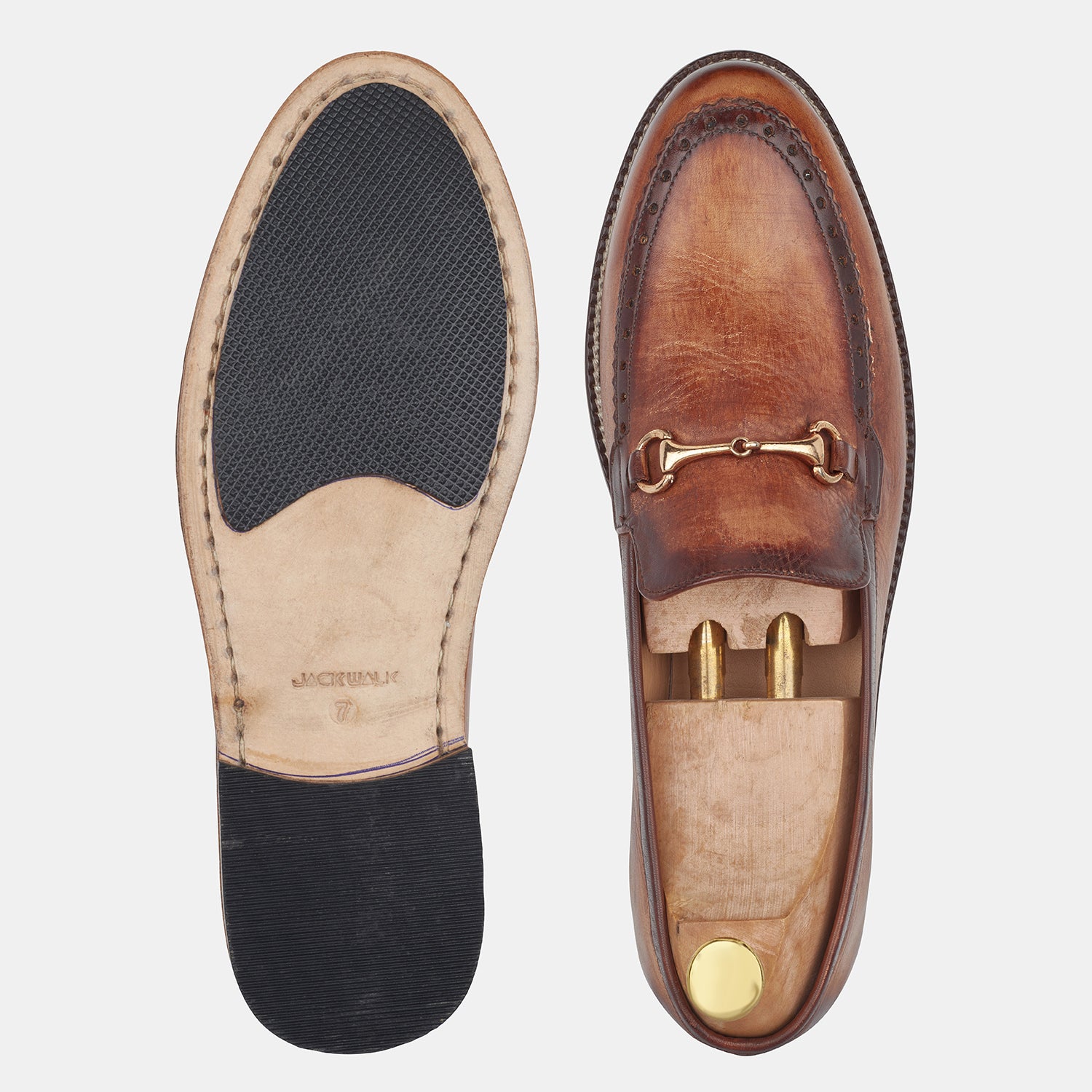 Light Brown Hand Made Loafer Shoes