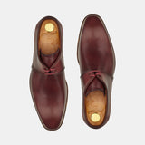 Burgundy Patina Hand Made Lace Up Shoes