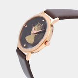 BROWN GOLD PLATED QUIEEN WATCH FOR WOMEN