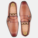 Tan Brown Handmade Men's Formal Loafers Shoes