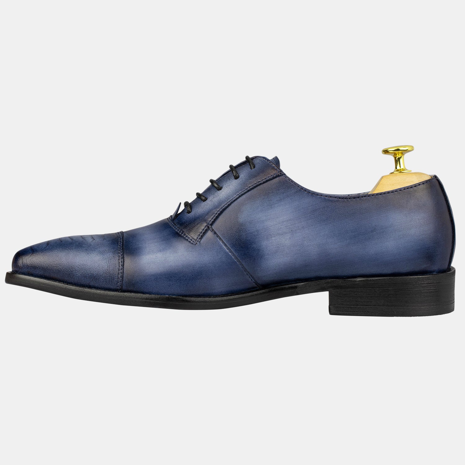 Blue Gray Handmade Shoes