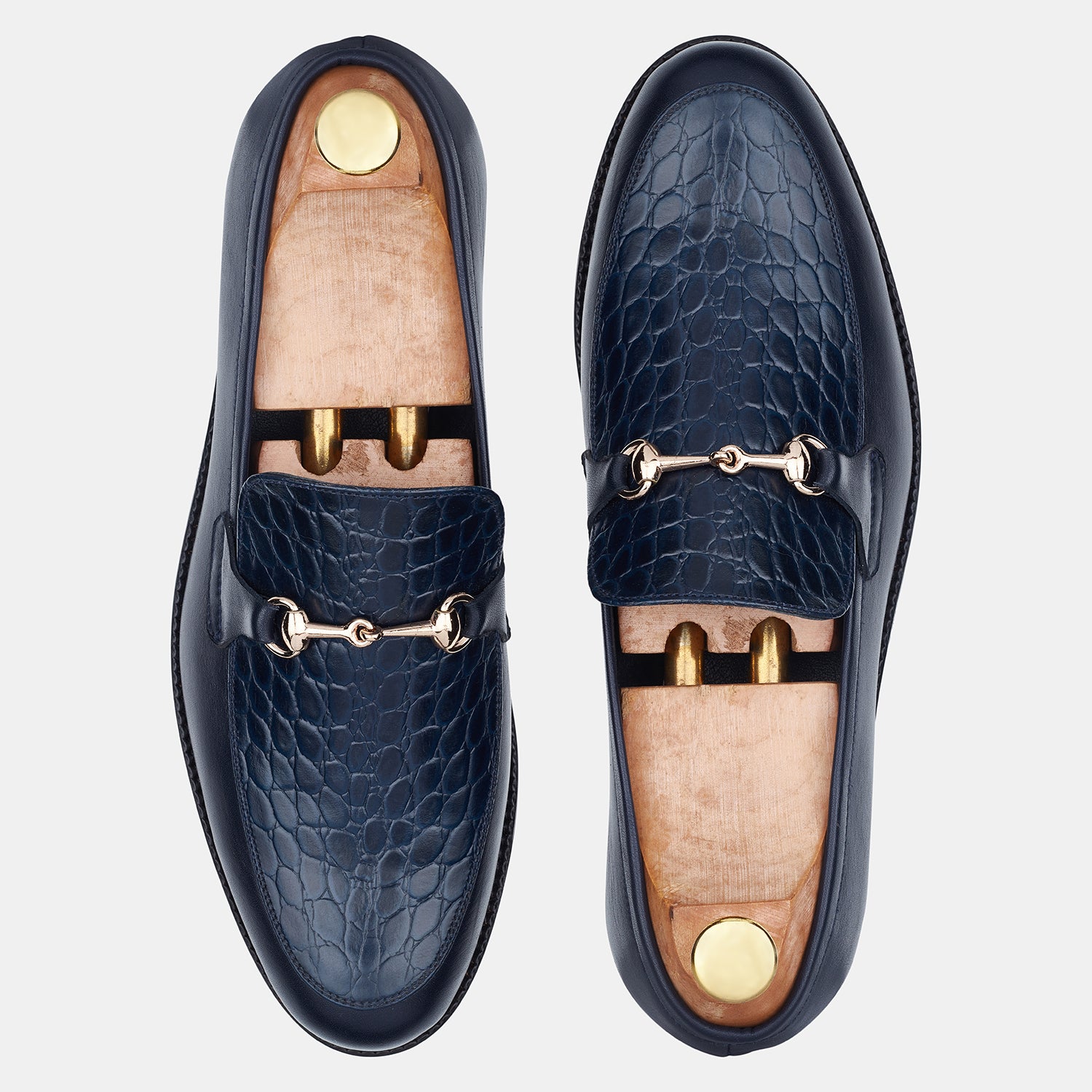 Navy Blue Jack Walker Crocodile Loafer