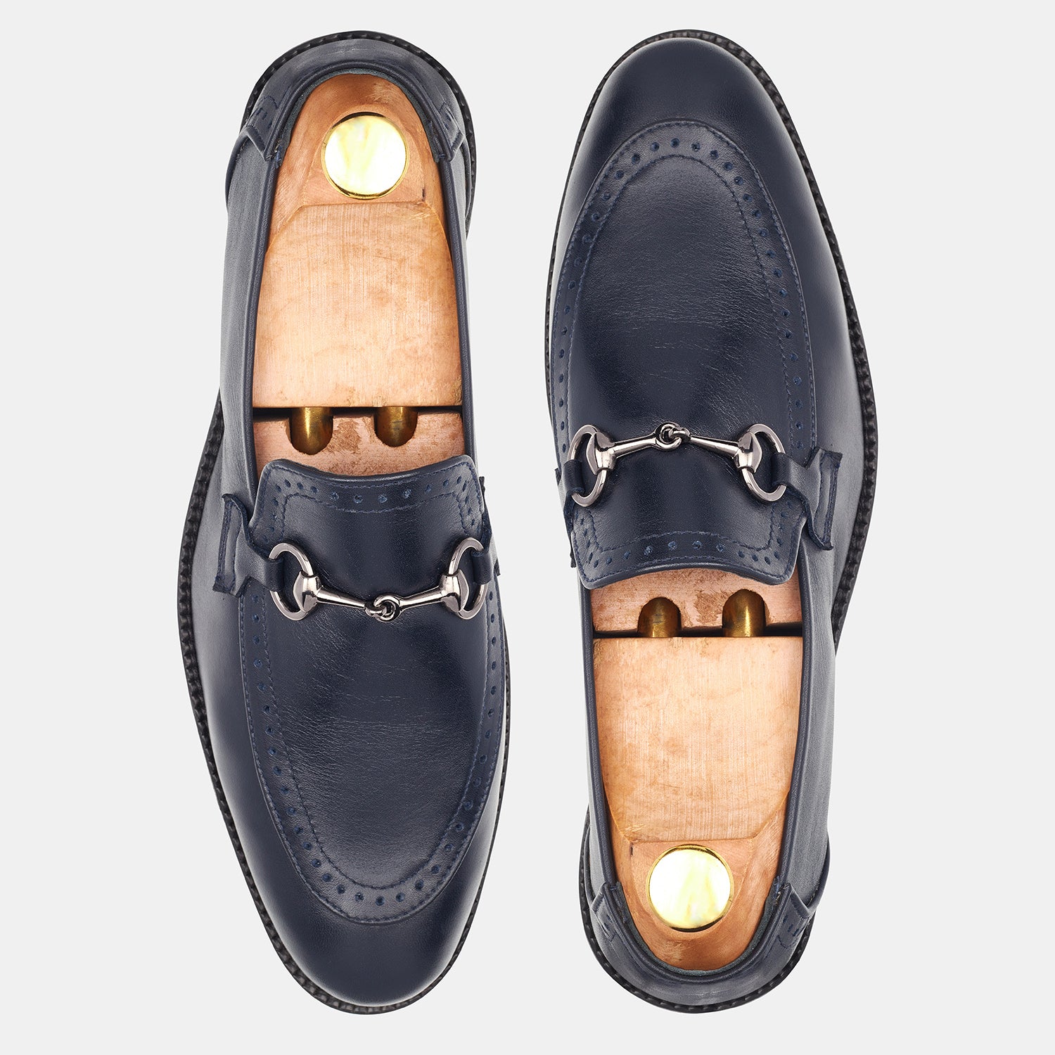 Dark Blue Unlined Loafers Allen Shoes