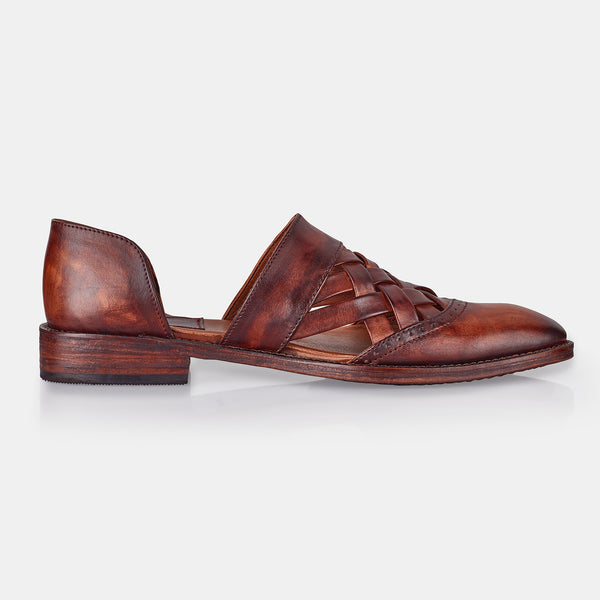 Coffee Woad oak Marriage Shoes