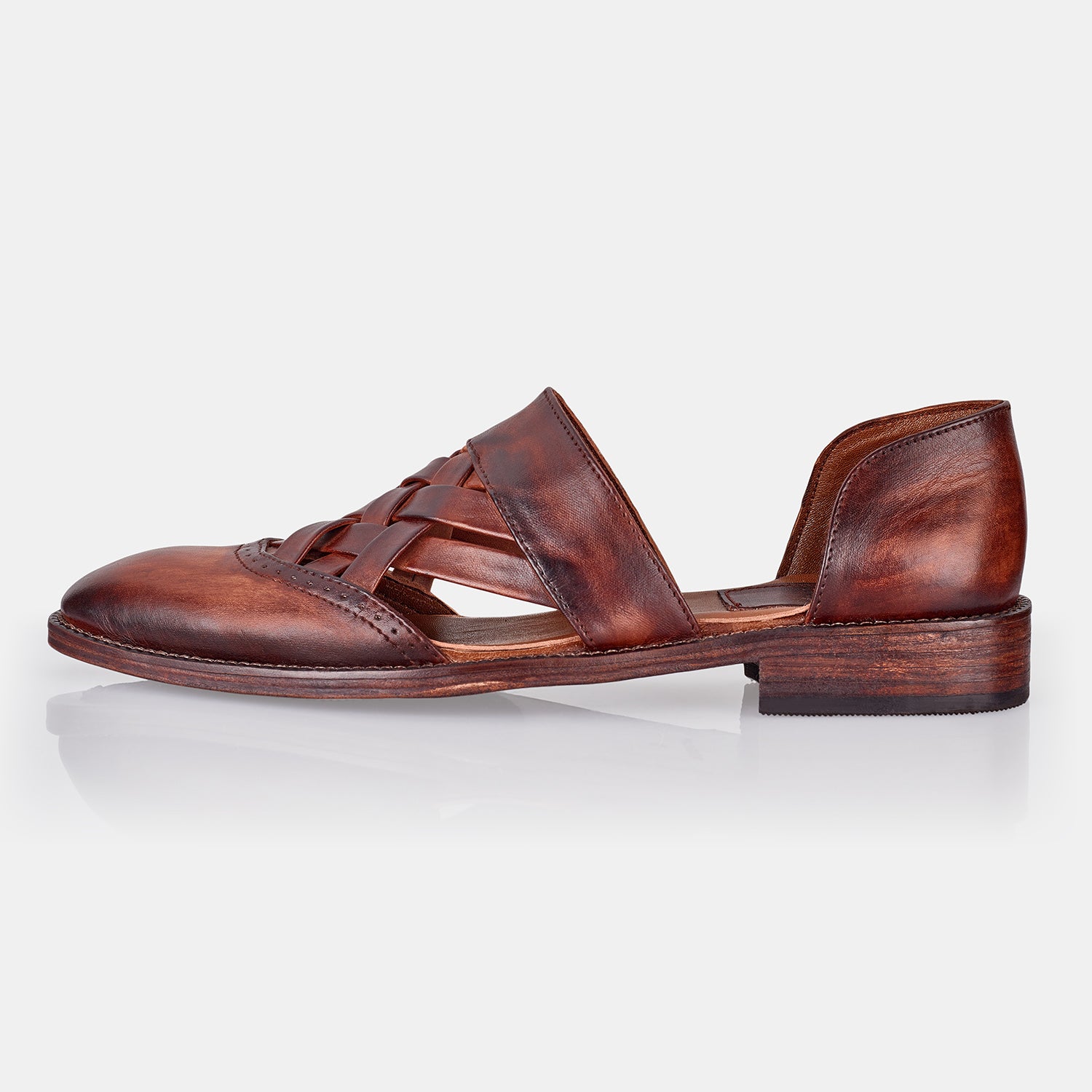 Coffee Woad oak Marriage Shoes