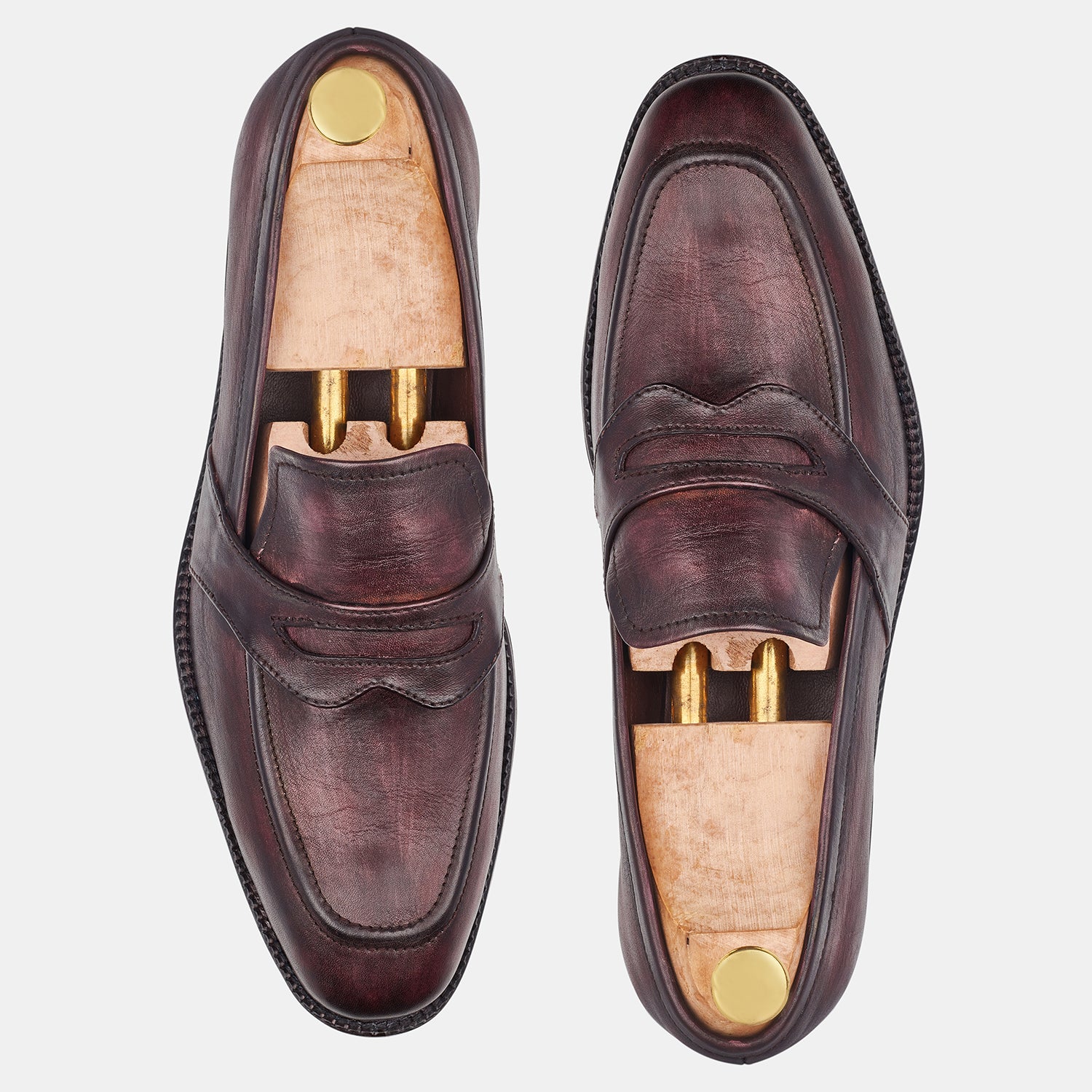Burgundy Mitchell Dias Loafers