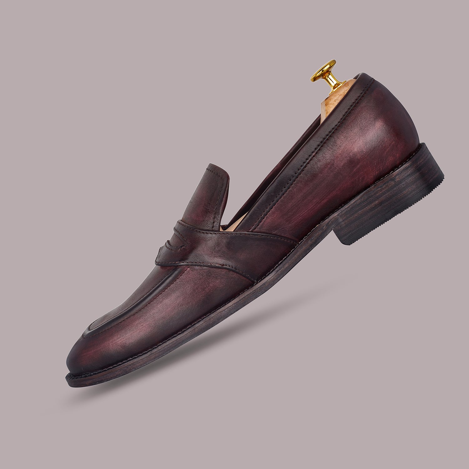 Burgundy Mitchell Dias Loafers