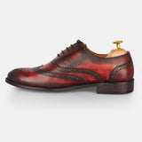 Red And Brown Steven Brock Lace-Up