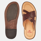 Brown Leather Slipper