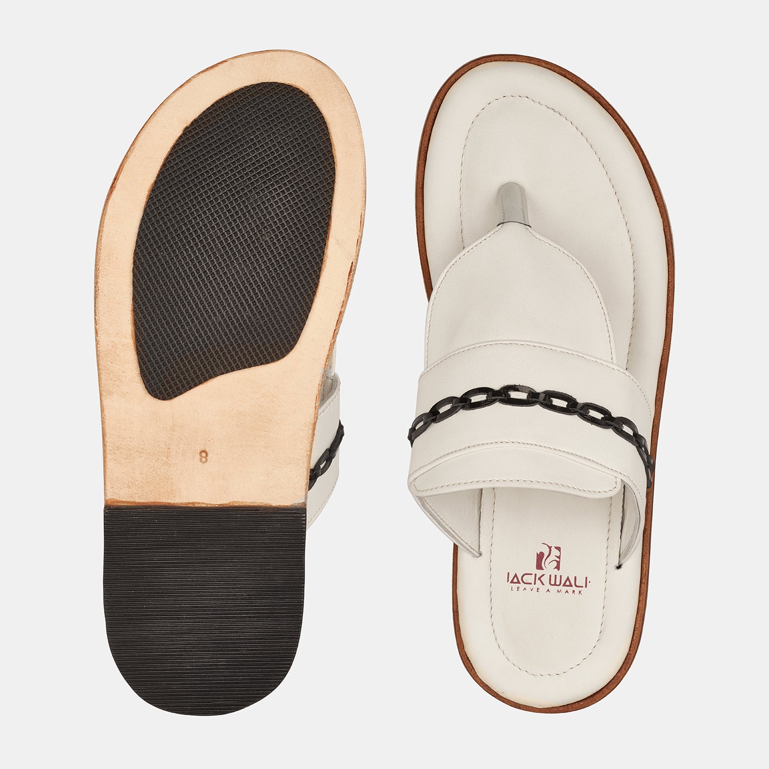 White Hand Made Slipper