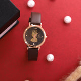 BROWN GOLD PLATED QUIEEN WATCH FOR WOMEN