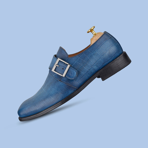 Handmade Single Monk Strap Shoes