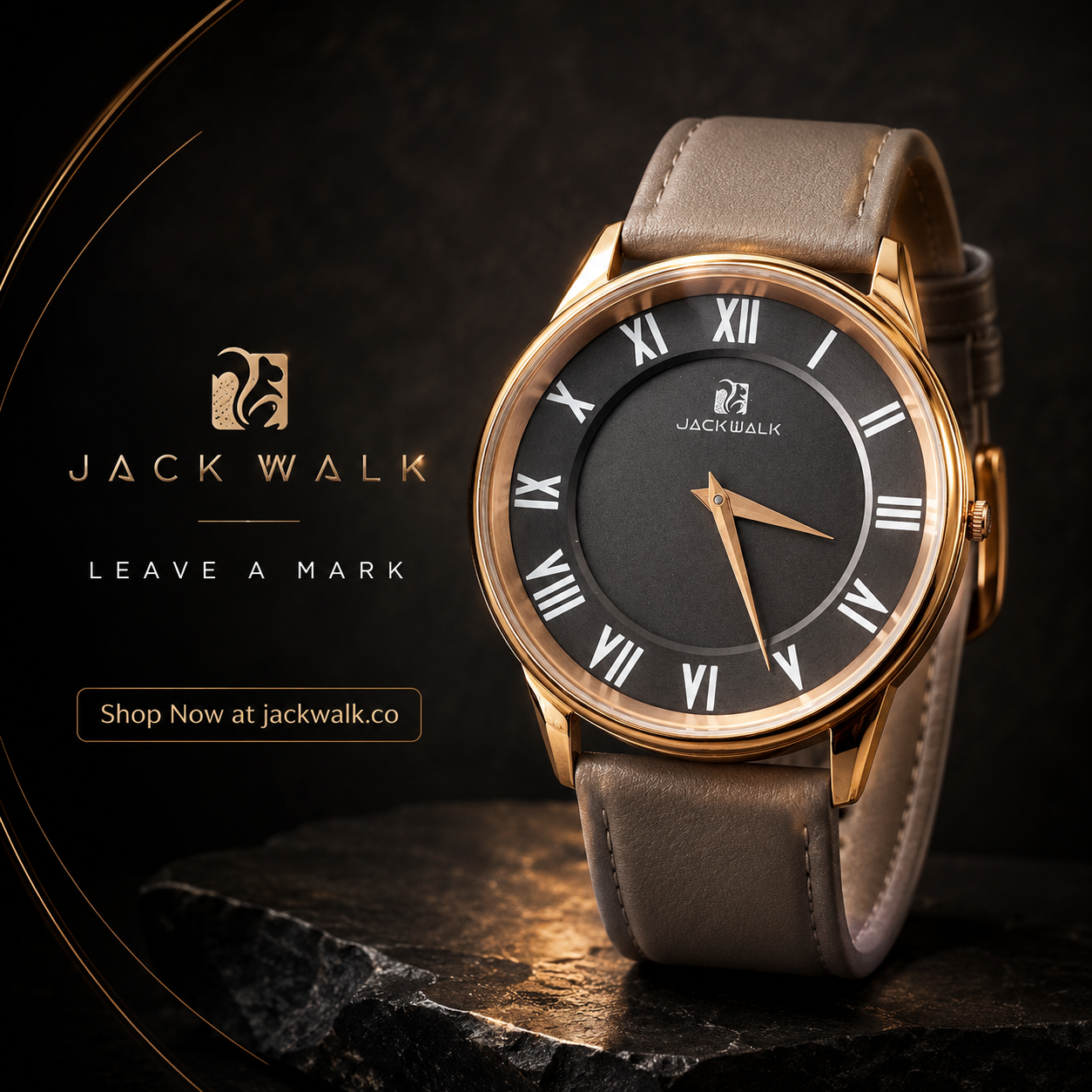 Gray Dial And Gray Strap Watch For Man