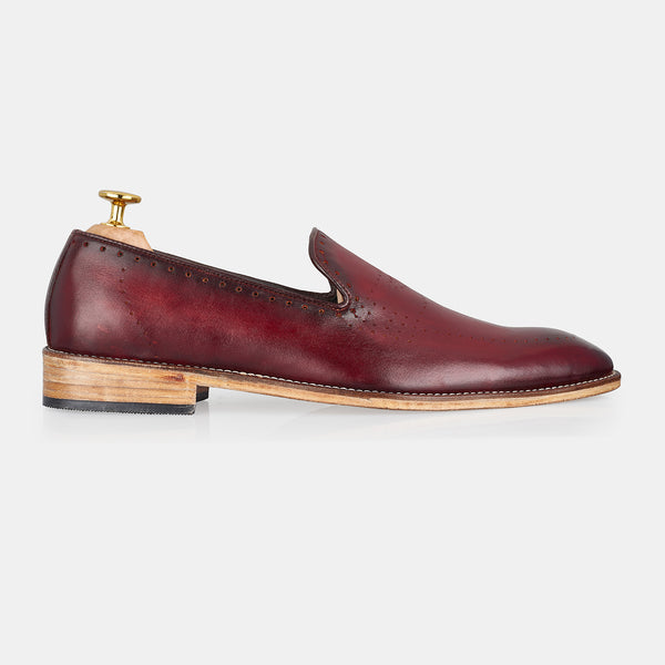 Dark Red Heinz Loafers