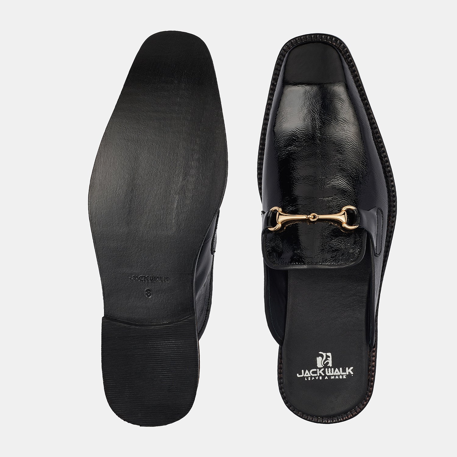 Black Formal Mules Half Shoes