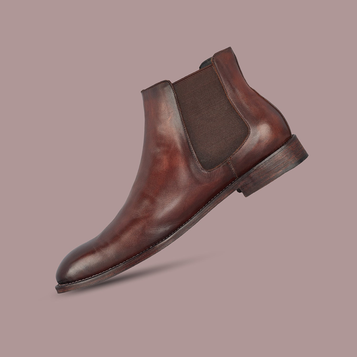 Drak Brown Smith Leather Boots