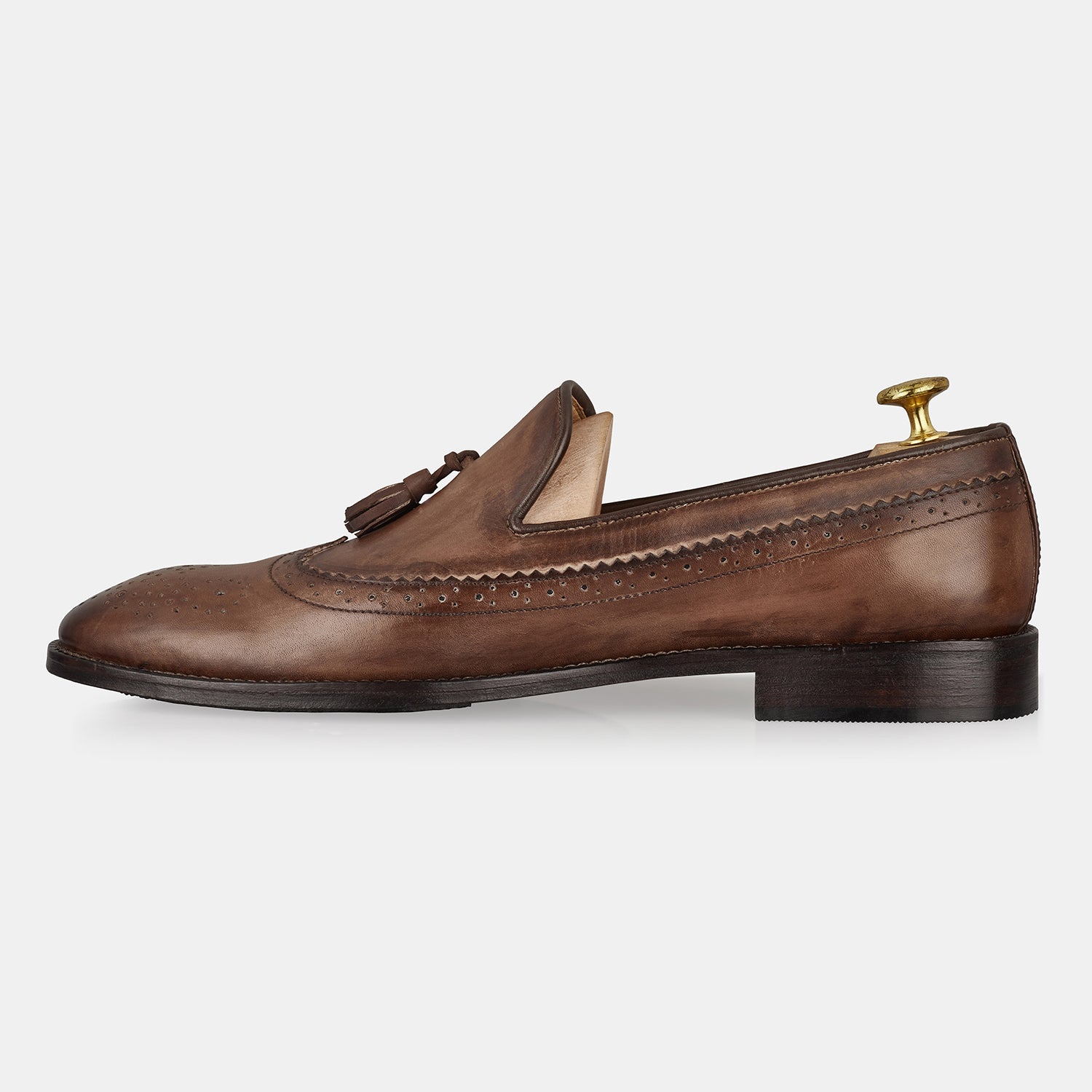 Light Brown Charlie Leather Loafers