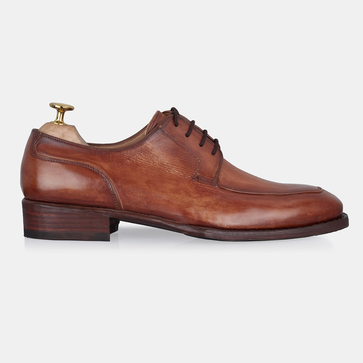 Brown Goodyear Welted Handmade Leather Shoes