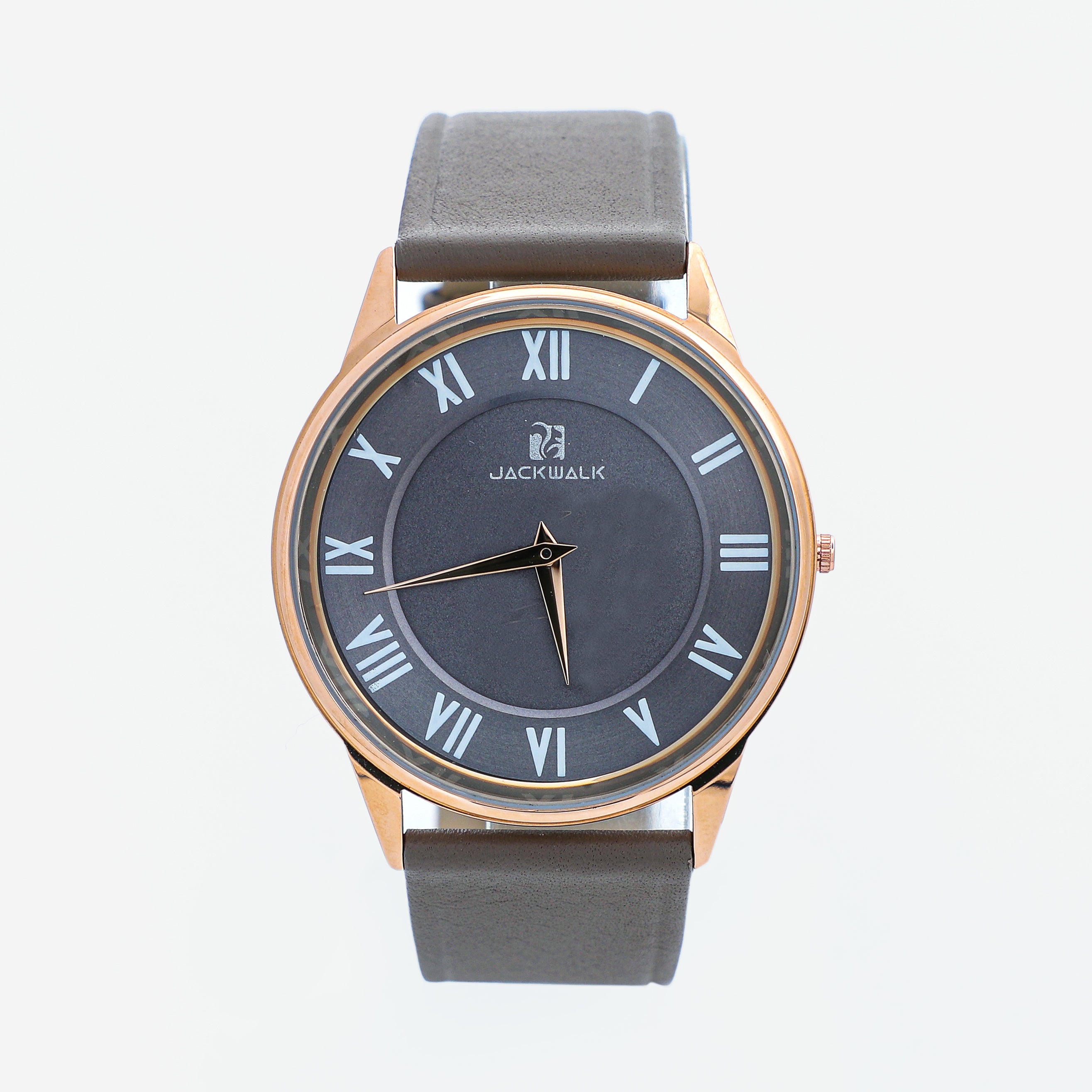 Gray Dial And Gray Strap Watch For Man