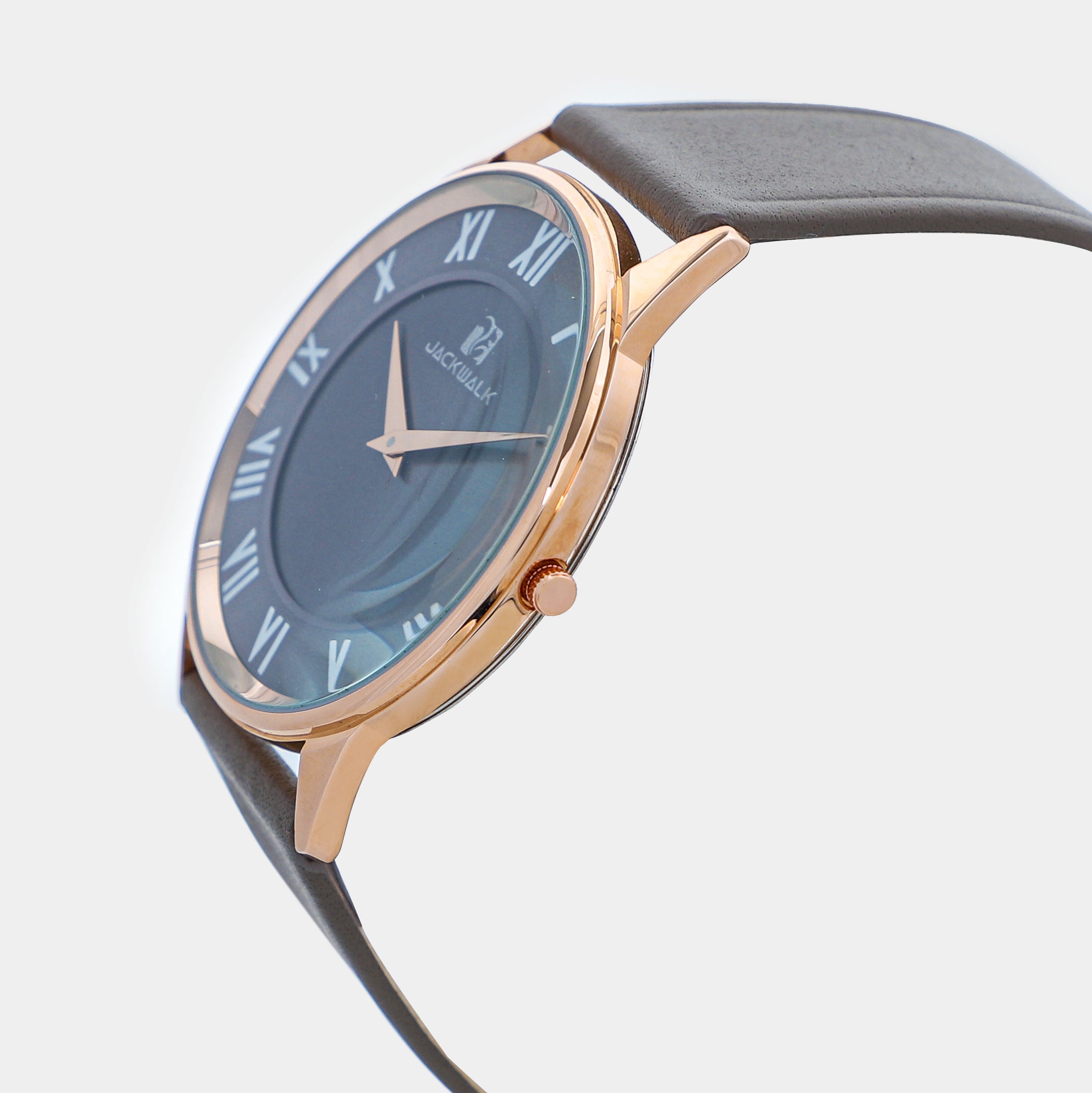 Gray Dial And Gray Strap Watch For Man