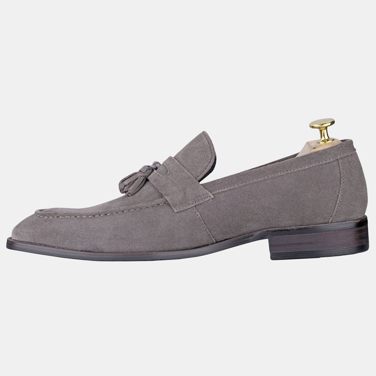Gray Suede loafers