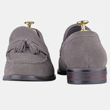 Gray Suede loafers