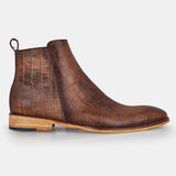 Brown Norton Hand Made Crocodile Boots