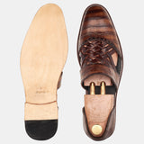 Brown Crocodile Woad Oak D Marriage Shoes
