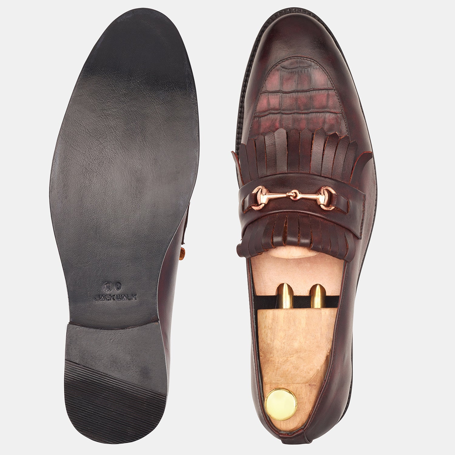 Burgundy Gabriel Hand Made Loafer shoes