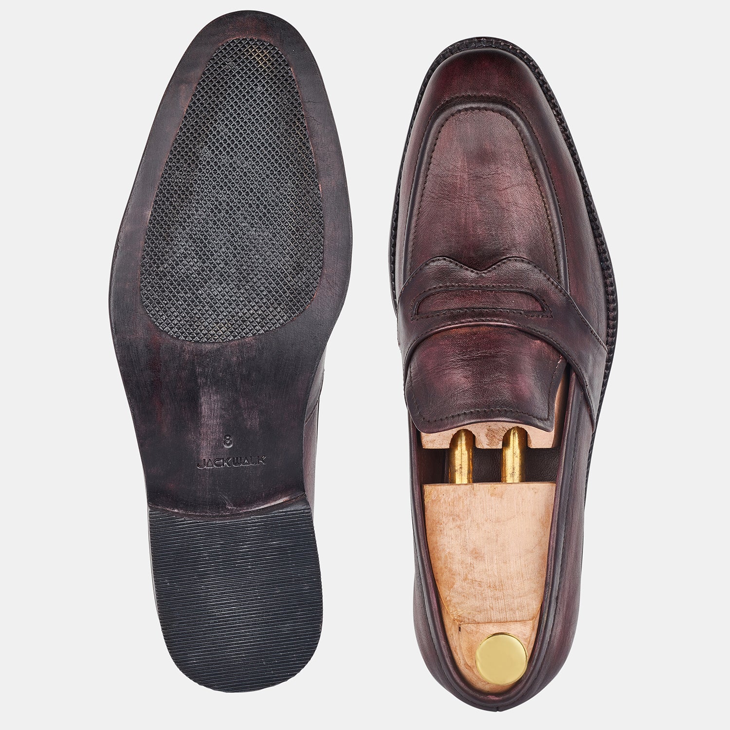 Burgundy Mitchell Dias Loafers