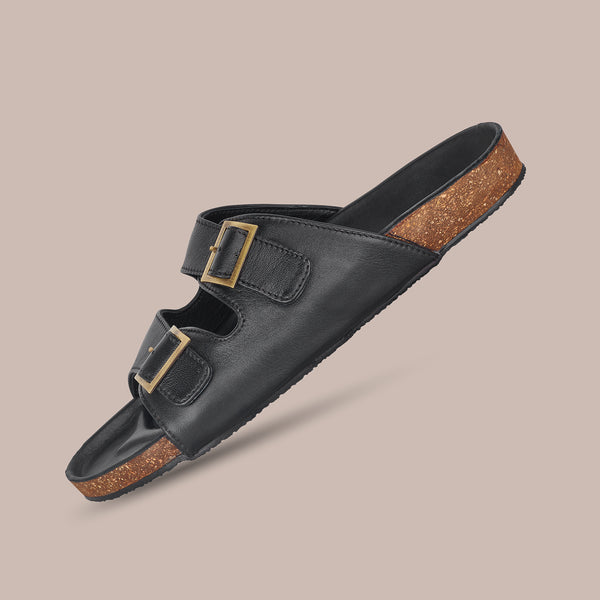 Black Efren Monk Slipper