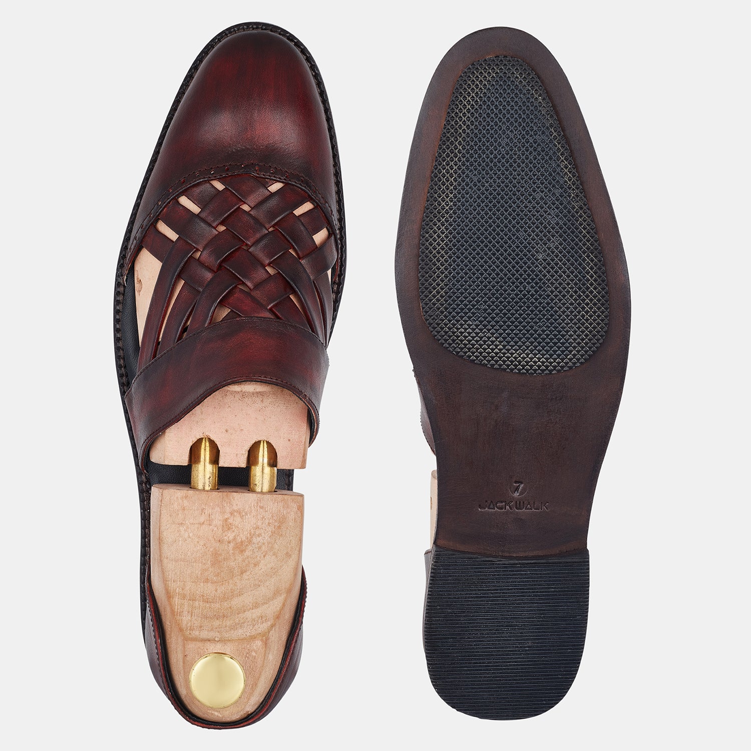 Burgundy Woad Oak marriage Shoes