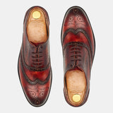 Red And Brown Steven Brock Lace-Up