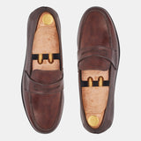 Chocolate Brown Round Loafers