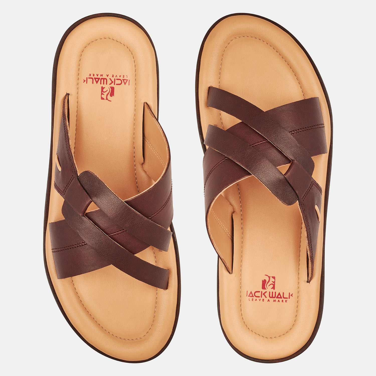 Brown Leather Slipper