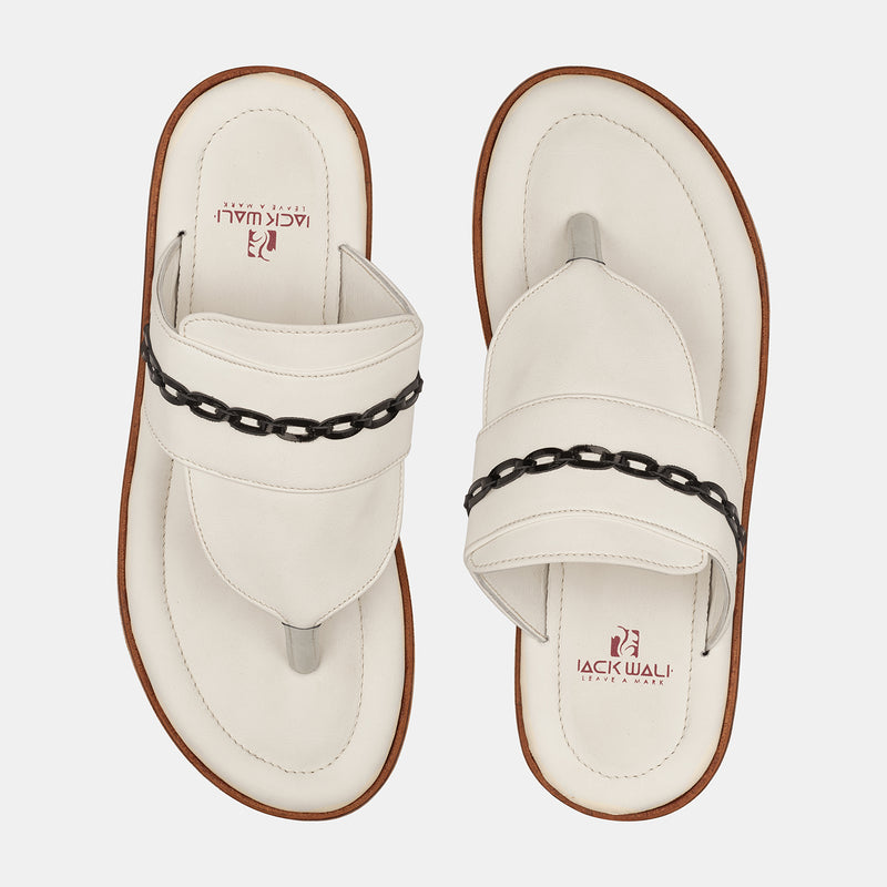 White Hand Made Slipper