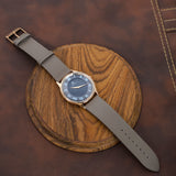 Gray Dial And Gray Strap Watch For Man